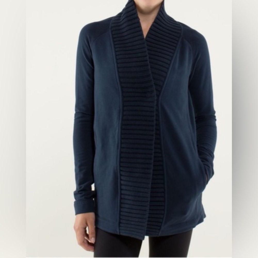 lululemon athletica Navy Blue Cardigan